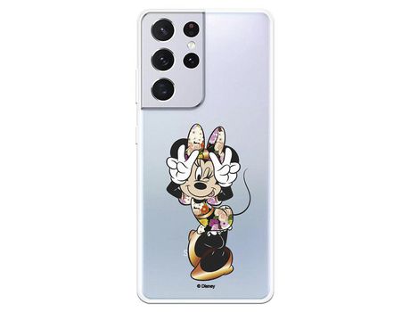 Funda para Samsung Galaxy S21 Ultra Oficial de Disney Minnie Posando - Clásicos Disney