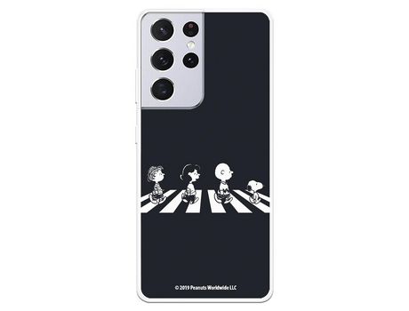 Funda para Samsung Galaxy S21 Ultra Oficial de Peanuts Personajes Beatles - Snoopy