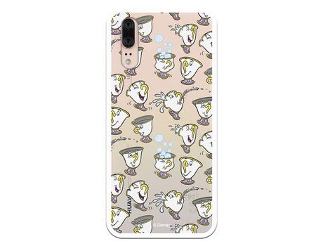 Funda Oficial Disney Chip Potts Siluetas Transparente para Huawei P20
