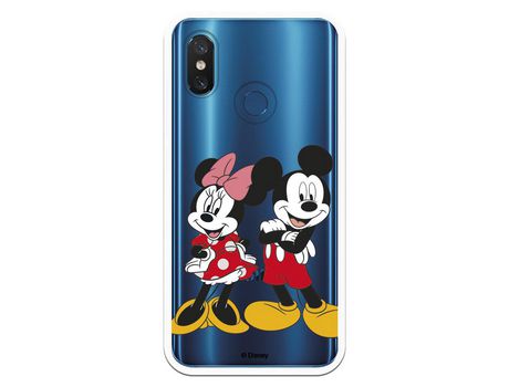 Funda para Xiaomi Mi 8 Oficial de Disney Mickey y Minnie Posando - Clásicos Disney