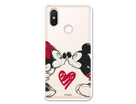 Funda para Xiaomi Mi 8 SE Oficial de Disney Mickey y Minnie Beso - Clásicos Disney