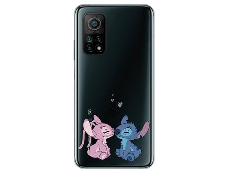 Funda para Xiaomi Mi 10T Oficial de Disney Angel & Stitch Beso - Lilo & Stitch