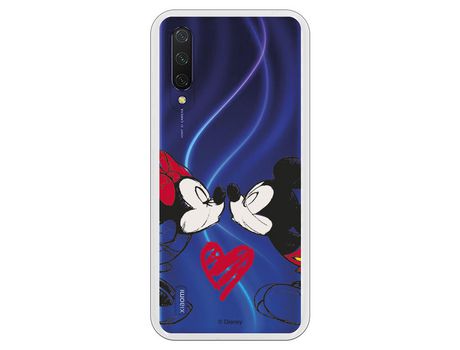 Funda para Xiaomi Mi 9 Lite Oficial de Disney Mickey y Minnie Beso - Clásicos Disney