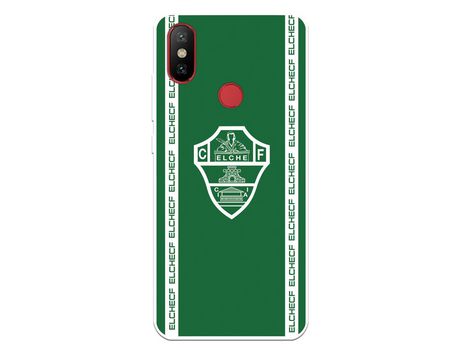 Funda para Xiaomi Mi A2 del Elche CF Escudo Fondo Verde - Licencia Oficial Elche CF