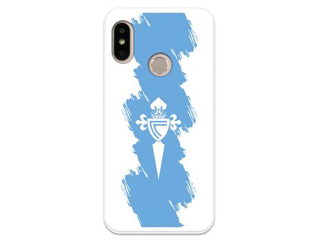 Funda para Xiaomi Mi A2 Lite del Celta Escudo Trazo azul - Licencia Oficial RC Celta
