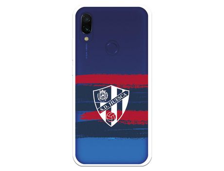 Funda para Xiaomi Redmi 7A del Huesca Rayas Transparente - Licencia Oficial SD Huesca