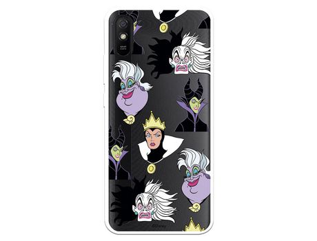 Funda para Xiaomi Redmi 9A Oficial de Disney Villanas Patrón
