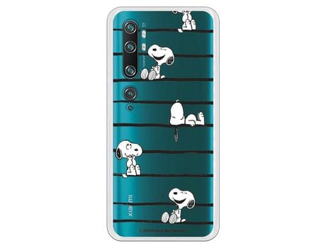 Funda para Xiaomi Mi Note 10 Oficial de Peanuts Snoopy rayas - Snoopy