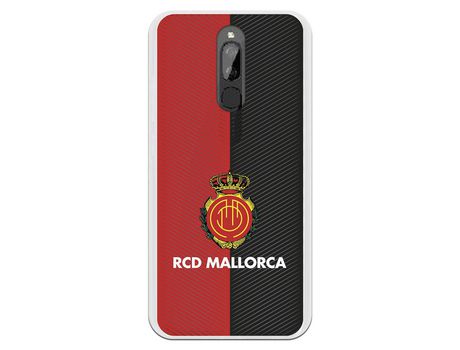 Funda para Xiaomi Redmi 8 del Mallorca Diagonales Transparente - Licencia Oficial RCD Mallorca