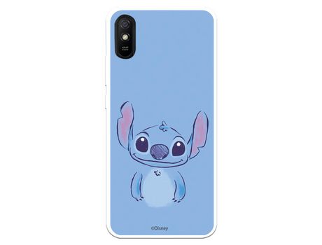 Funda para Xiaomi Redmi 9A Oficial de Disney Stitch azul - Lilo & Stitch