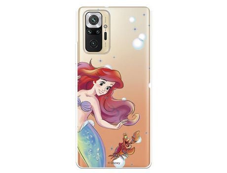 Funda para Xiaomi Redmi Note 10 Pro Oficial de Disney Ariel y Sebastián Burbujas - La Sirenita