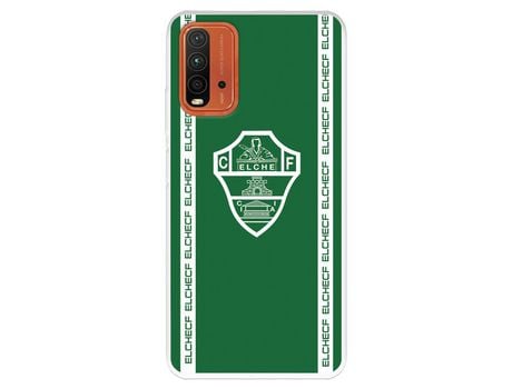 Funda para Xiaomi Redmi 9T del Elche CF Escudo Fondo Verde - Licencia Oficial Elche CF