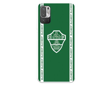 Funda para Xiaomi Redmi Note 10 5G del Elche CF Escudo Fondo Verde - Licencia Oficial Elche CF