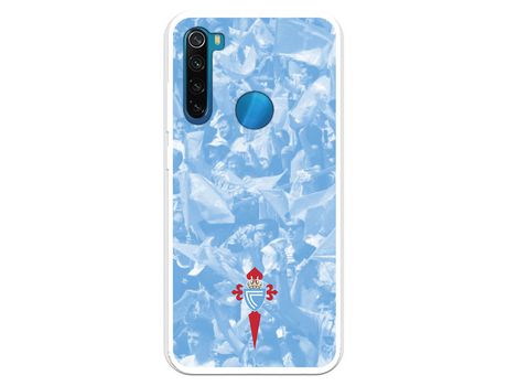 Funda para Xiaomi Redmi Note 8 del Celta Escudo Fondo Hinchada - Licencia Oficial RC Celta