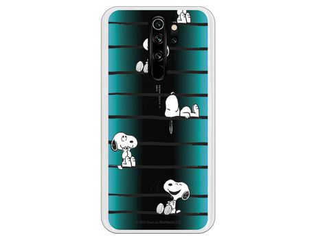 Funda para Xiaomi Redmi Note 8 Pro Oficial de Peanuts Snoopy rayas - Snoopy