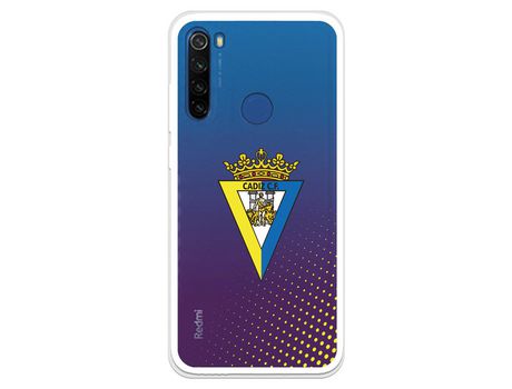 Funda para Xiaomi Redmi Note 8T del Cádiz Escudo Transparente - Licencia Oficial