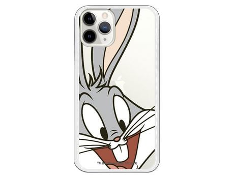Funda para iPhone 11 Pro Oficial de Warner Bros Bugs Bunny Silueta Transparente - Looney Tunes