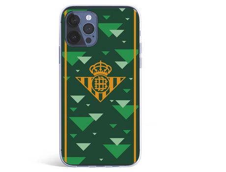 Funda para iPhone 12 del Betis Escudo Amarillo Fondo Verde - Licencia Oficial