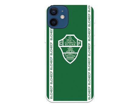 Funda para iPhone 12 Mini del Elche CF Escudo Fondo Verde - Licencia Oficial Elche CF