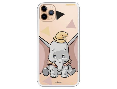 Funda para iPhone 11 Pro Max Oficial de Disney Dumbo Silueta Transparente - Dumbo