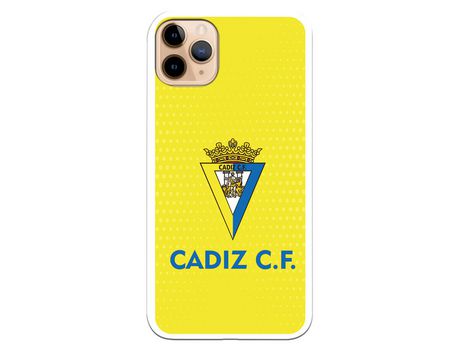 Funda para iPhone 11 Pro Max del Cádiz Fondo Amarillo - Licencia Oficial