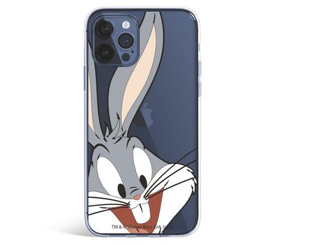 Funda para iPhone 12 Pro Oficial de Warner Bros Bugs Bunny Silueta Transparente - Looney Tunes