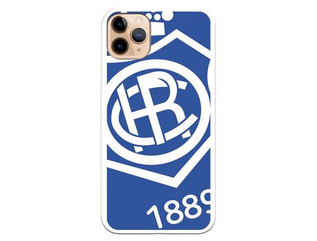 Funda para iPhone 11 Pro Max del Recre Escudo Fondo azul - Licencia Oficial Real Club Recreativo de Huelva