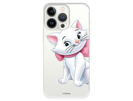 Funda para iPhone 13 Pro Oficial de Disney Marie Silueta - Los Aristogatos
