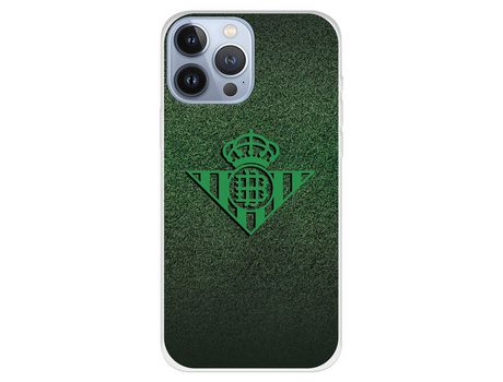 Funda para iPhone 13 Pro Max del Betis Escudo Verde Fondo trama - Licencia Oficial