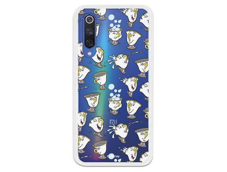 Funda Oficial Disney Chip Potts Siluetas Transparente para Xiaomi Mi 9 SE