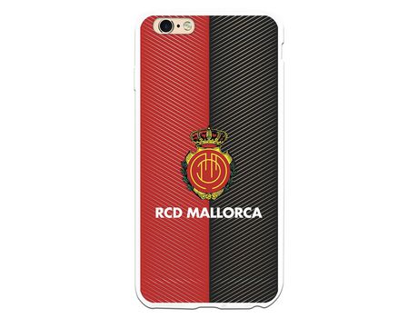 Funda para iPhone 6 Plus del Mallorca RCD Mallorca Diagonales Transparente - Licencia Oficial RCD Mallorca