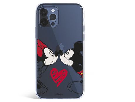 Funda para iPhone 12 Pro Max Oficial de Disney Mickey y Minnie Beso - Clásicos Disney
