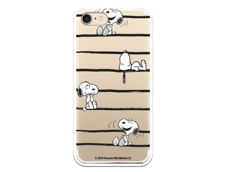 Funda para iPhone 7 Oficial de Peanuts Snoopy rayas - Snoopy