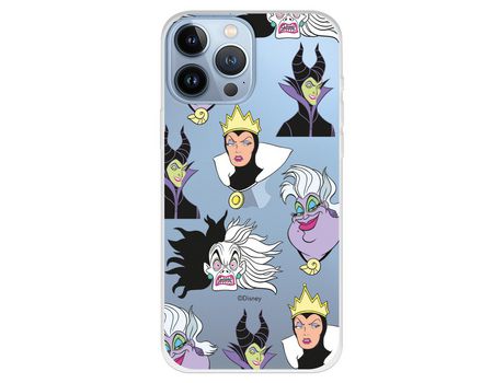 Funda para iPhone 13 Pro Max Oficial de Disney Villanas Patrón