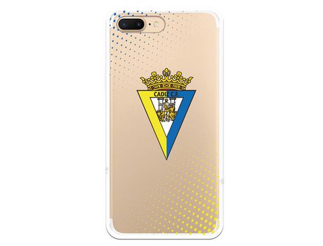 Funda para iPhone 8 Plus del Cádiz Escudo Transparente - Licencia Oficial