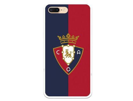 Funda para iPhone 7 Plus del Osasuna Escudo Fondo Bicolor - Licencia Oficial CA Osasuna