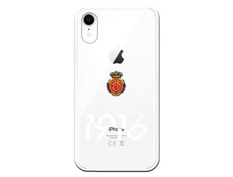 Funda para iPhone XR del Mallorca RCD Mallorca 1916 Transparente - Licencia Oficial RCD Mallorca