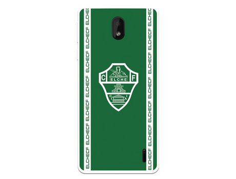 Funda para Nokia 1 Plus del Elche CF Escudo Fondo Verde - Licencia Oficial Elche CF