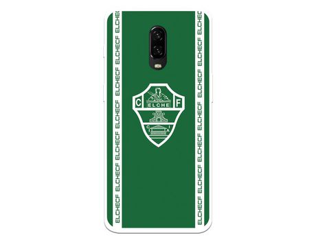 Funda para Oneplus 6T del Elche CF Escudo Fondo Verde - Licencia Oficial Elche CF