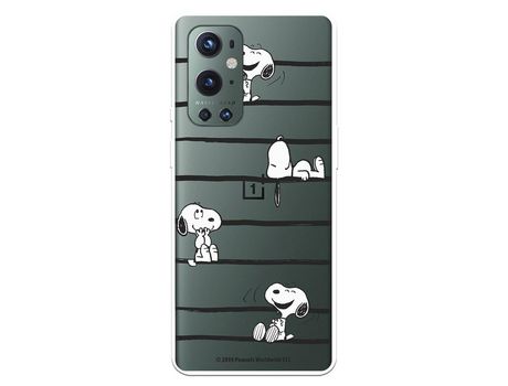 Funda para OnePlus 9 Pro Oficial de Peanuts Snoopy rayas - Snoopy