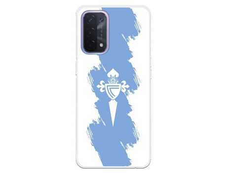 Funda para Oppo A54 5G del Celta Escudo Trazo azul - Licencia Oficial RC Celta