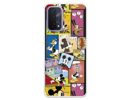 Funda para Oppo A74 5G Oficial de Disney Mickey Comic - Clásicos Disney