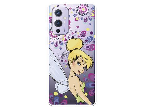 Funda para OnePlus 9 Oficial de Disney Campanilla Flores - Peter Pan