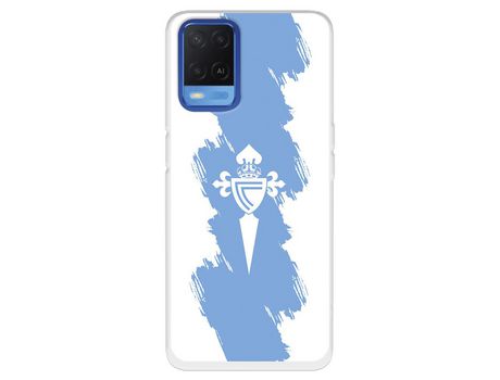 Funda para Oppo A54 4G del Celta Escudo Trazo azul - Licencia Oficial RC Celta