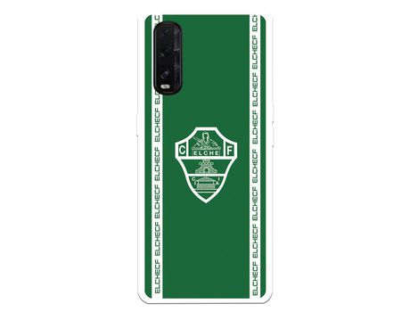 Funda para Oppo Find X2 del Elche CF Escudo Fondo Verde - Licencia Oficial Elche CF