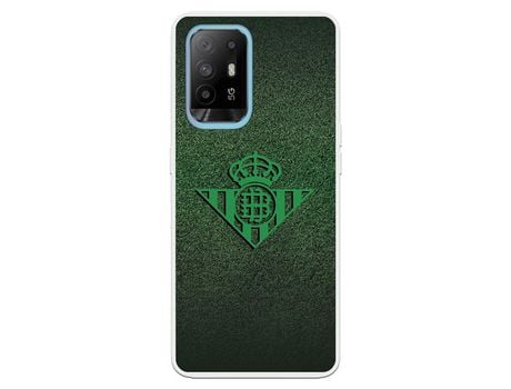 Funda para Oppo A94 5G del Betis Escudo Verde Fondo trama - Licencia Oficial