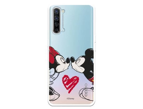 Funda para Oppo Find X2 Lite Oficial de Disney Mickey y Minnie Beso - Clásicos Disney