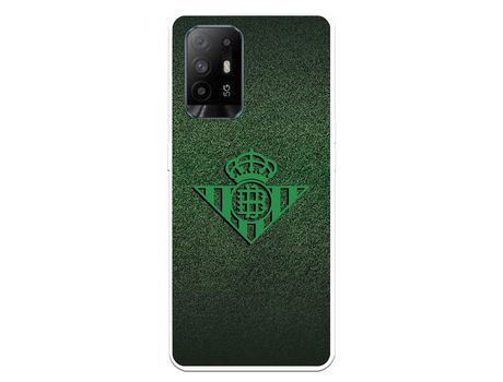 Funda para Oppo A74 4G del Betis Escudo Verde Fondo trama - Licencia Oficial