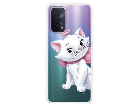 Funda para Oppo A74 5G Oficial de Disney Marie Silueta - Los Aristogatos