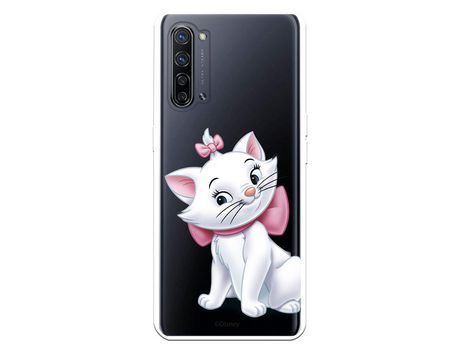 Funda para Oppo Find X2 Neo Oficial de Disney Marie Silueta - Los Aristogatos
